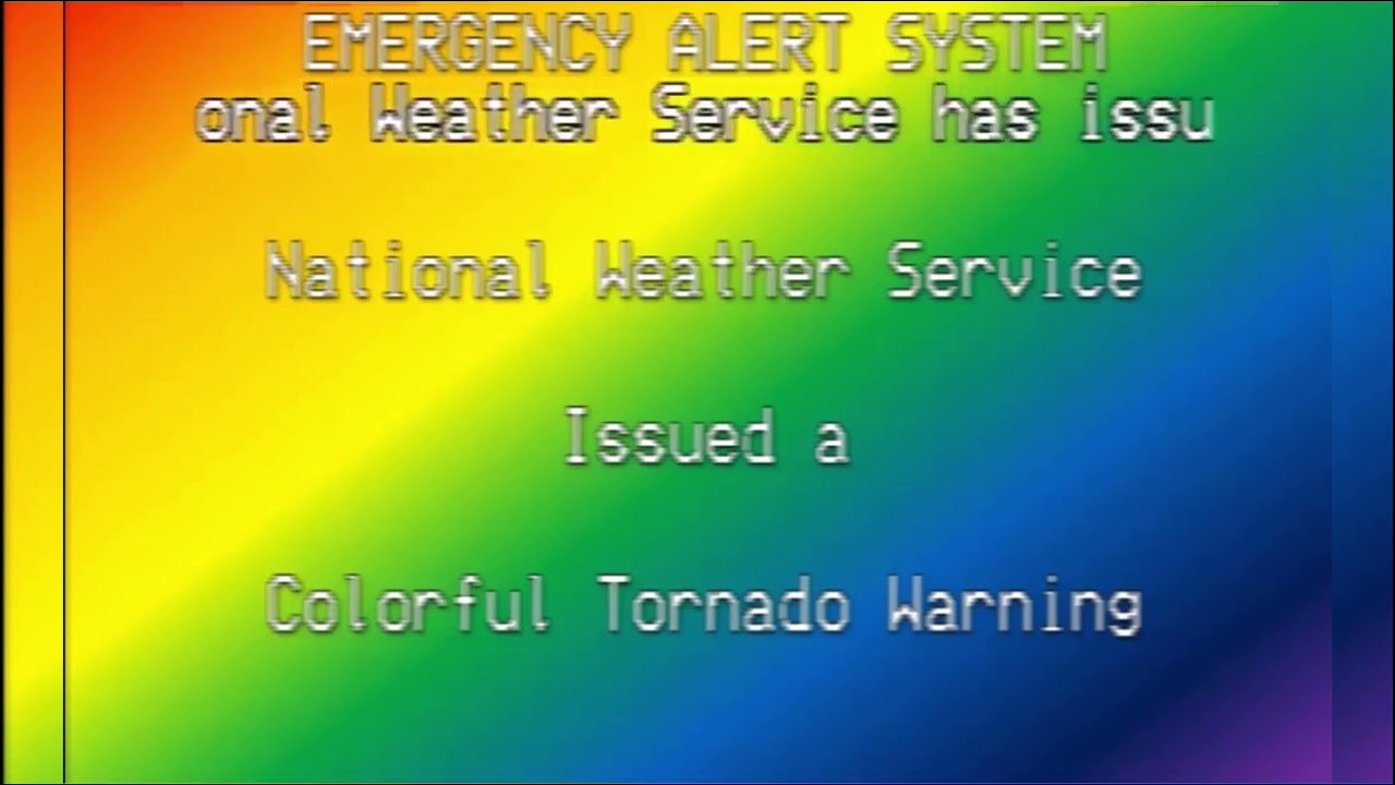 Emergency Alert System Colorful Tornado warning 1.