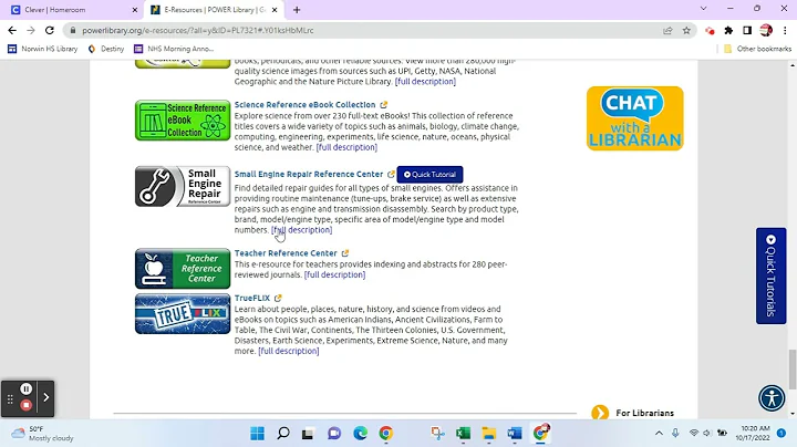 Professional Research in Power Library Tutorial