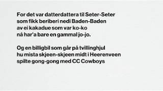 Video thumbnail of "Øystein Sunde – Datterdattera"