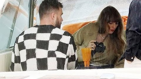 Travis Kelce is The Perfect Gentleman as He Helps Taylor Swift During Boat Ride Italy 17 May 2024