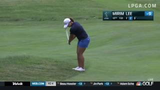 Mirim Lee Chips In on 12 - Final Round 2017 Meijer LPGA Classic
