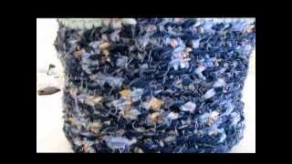 Granny Square　裂き布編み等々