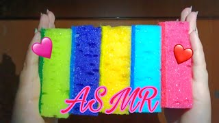 ASMR rustling and scratching of sponges 🧽🤤