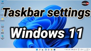 Taskbar complete setting in Windows 11 in hindi  | Windows 11 me taskbar setting kaise kare ?