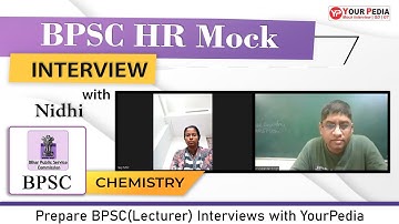 BPSC(Lecturer) HR Mock Interview | CHEMISTRY | Important Questions for BPSC | Prepare with YourPedia