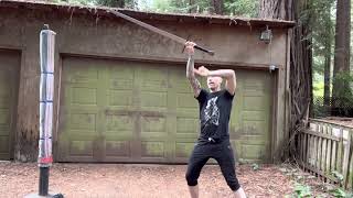 Backyard Basics #93- Rising crossed armed cuts in bulky gloves.