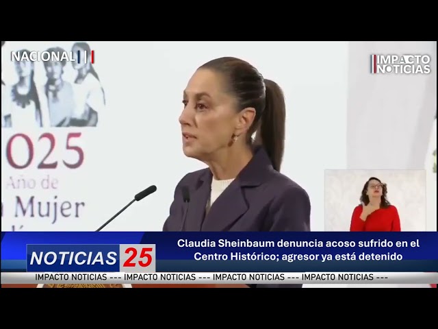 (VIDEO) Claudia Sheinbaum denuncia acoso sufrido en el Centro Histórico; agresor ya está detenido