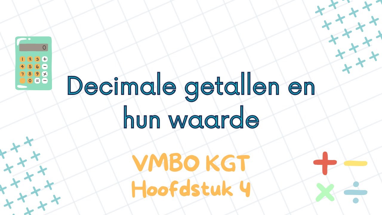 H4 decimale getallen en hun waarde VMBO KGT klas 1 - YouTube