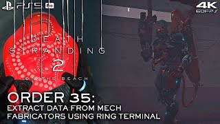 Death Stranding 2 - Order 35: Extract Data From Mech Fabricators (PS5Pro 4K60FPS) Walkthrough