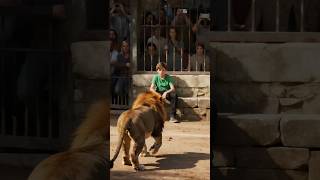 BOY FALLS INTO LION’S DEN — WHAT HAPPENS NEXT IS UNREAL!#shorts #lion #zoo #wildlife #animal#animals