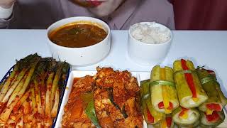 Jipbab 육개장, 파김치, 닭갈비, 오이백김치 Yukgaejang, Mchi, Dak-Galbi, Oi Baekkimchi