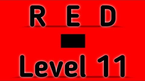 Red Level 11 Full Walkthrough Gameplay Android Barte Bonte IOS RED Puzzle Game
