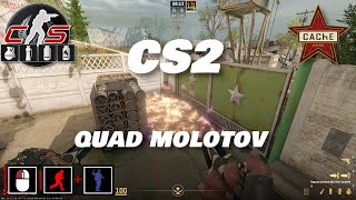 CS2 - molotov cache Truck to quad