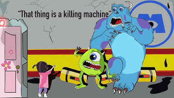 Drawing Mike and sully monsters inc made with procreate