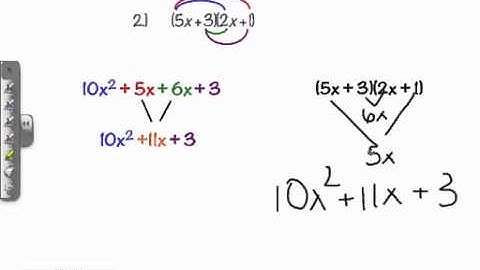 Video #6.2 - Factoring Trinomials by Trial and Error