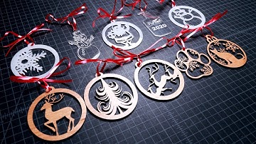 How to Make 10 Christmas Ornaments on a Glowforge