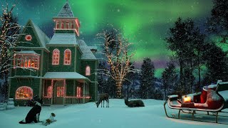 Snowy Christmas Aurora Ambience - 🎅Santa's trip is started - Gentle Snowfall Sound for Sleep by Night Dreams 44,695 views 1 year ago 10 hours, 2 minutes