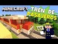 Minecraft: Como hacer un Tren de Pasajeros (Train) Super Tutorial.