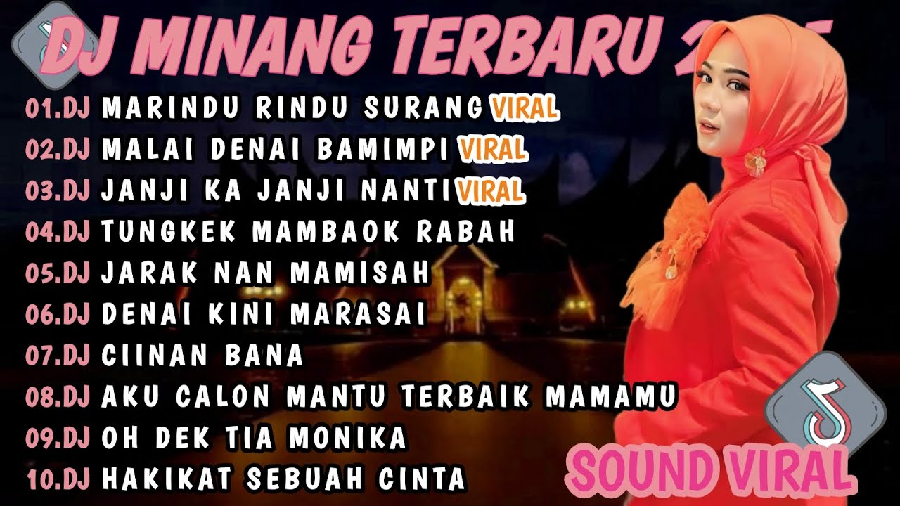 DJ MINANG TERBARU 2025 FULL BASS |VIRAL TIKTOK🎵DJ MARINDU RINDU SURANG DJ MALAI DENAY BAMIMPI🎵VIRAL