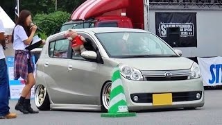 【KCAR S1☆GP①】 ダイハツ ミラ 車高短 シャコタン Lowered exhaust Low car