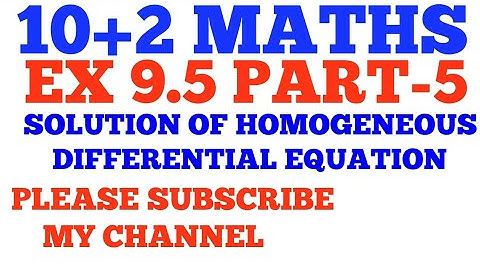 EX 9.5  Q.NO. 8 to 9 CLASS 12 MATHS || DIFFERENTIAL EQUATIONS || CLASS 12 EX 9.5 MATHS NCERT