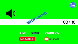 10 seconds Green Screen Timer Bar with Sound @PHEGYAN93