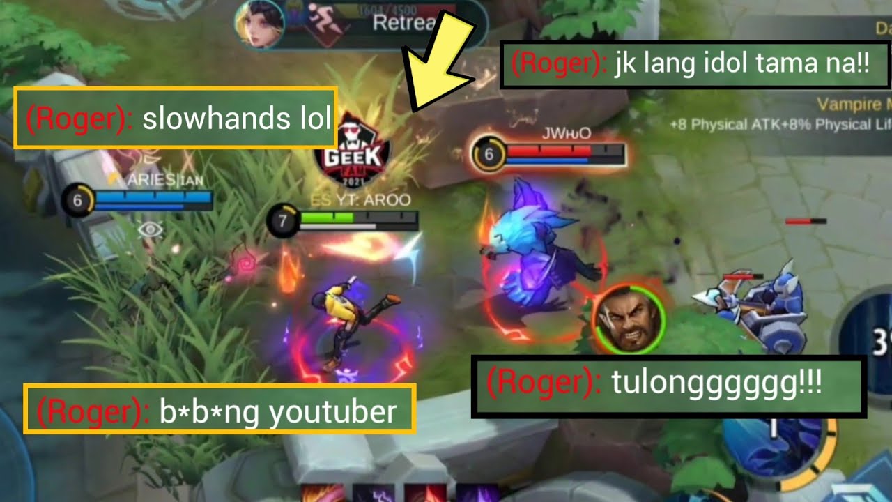 Ling Aroo vs Top Global Roger TRASHTALKER?! | WHO WILL WIN? ~ MLBB