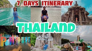 7 Days Thailand Plan | Perfect Thailand Itinerary | BangkokPattayaPhuket | PhiPhi & Coral Island