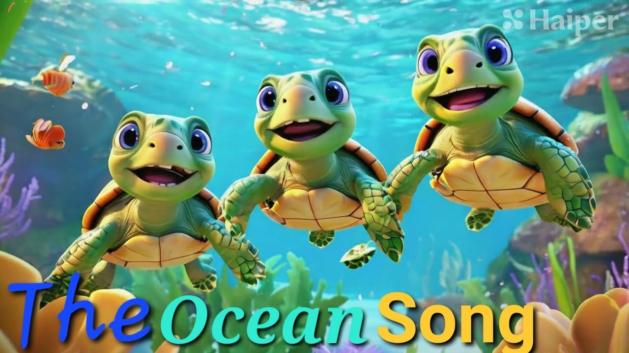 the ocean song |kids rhymes|kindergarten learning videos|nursery rhymes cartoons 
