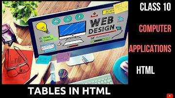 #3 Table Creation in HTML | Class 10 Computer Applications