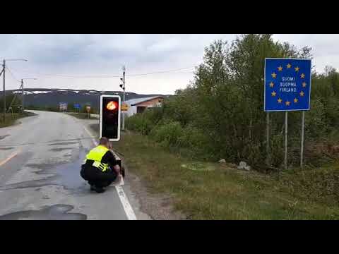 Border reopening under midnight sun in Lapland