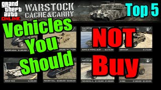Top 5 Worst Warstock Vehicles To Not Buy in GTA 5 Online (2024)