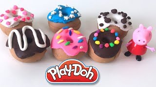 How to make Rainbow Donuts  Chocolate DIY Play-Doh Recipe - CLAY ART TV