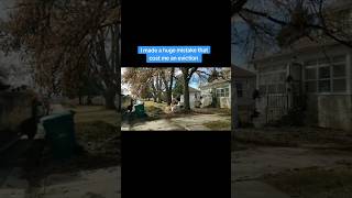 How Did my Huge Mistake Cost me an Eviction? #shorts