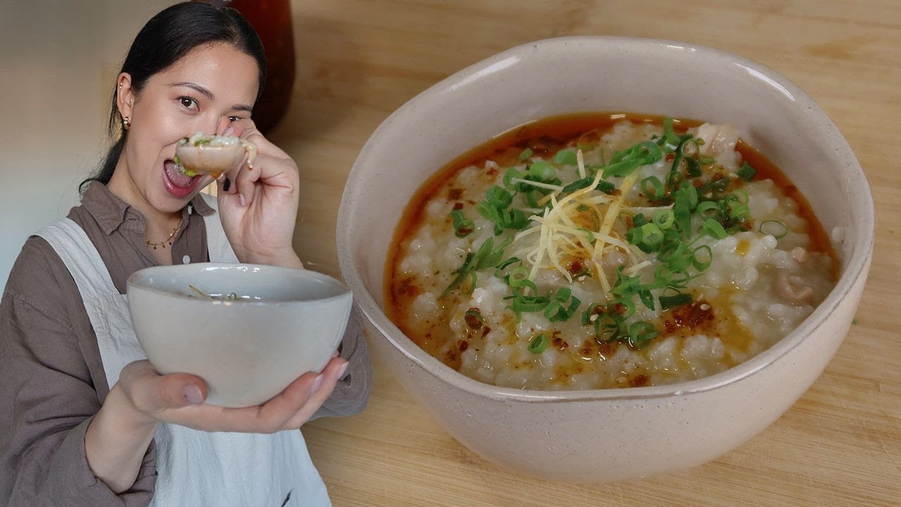 Sopa de arroz con pollo chino o CONGEE | SoYui