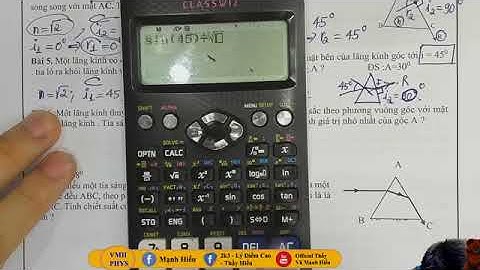 Bài tập về lăng kính