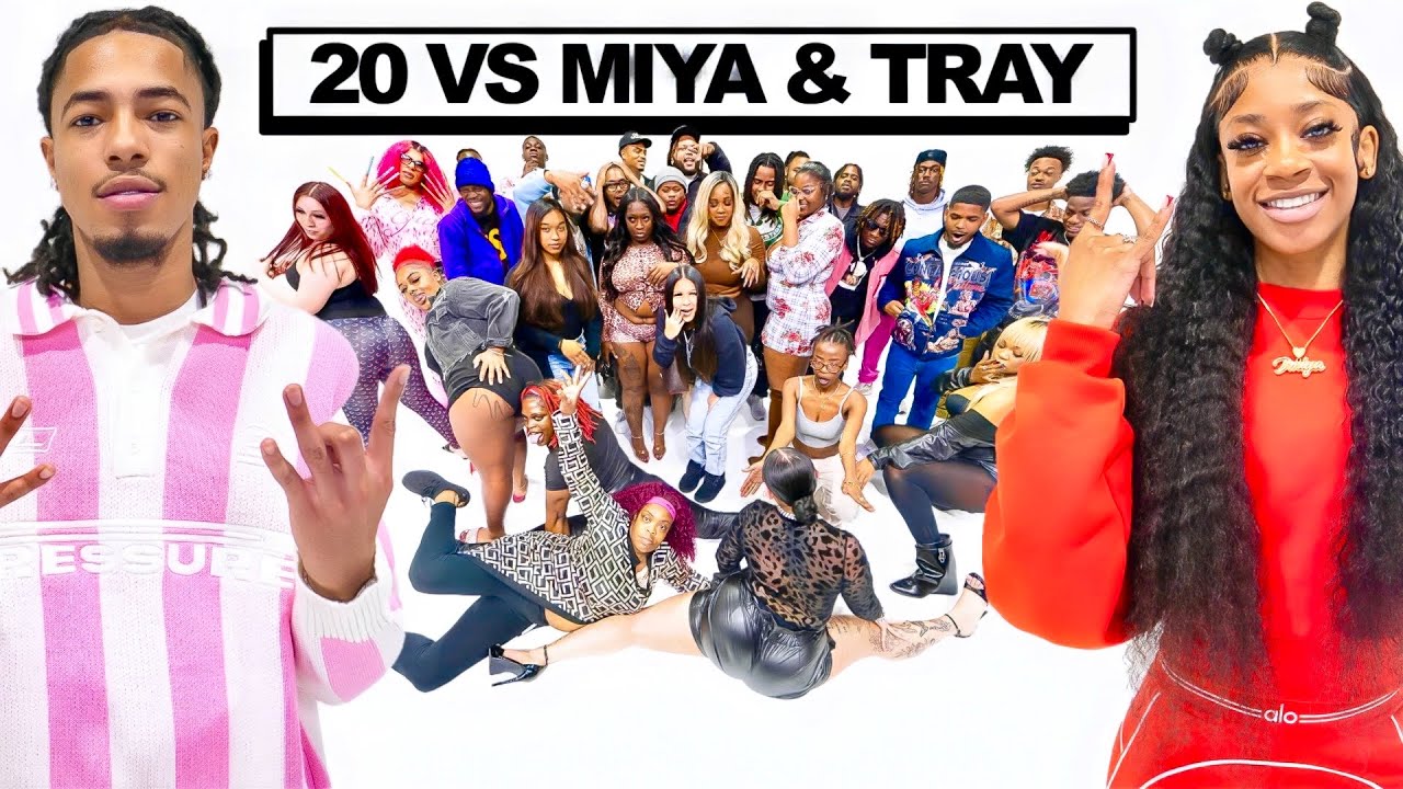 20 PEOPLE VS 2 BESTFRIENDS: MIYA & RNS TRAY