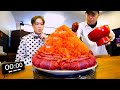 【大食い】全固形の海鮮丼…。完食者0名の大トロ鮪いくら丼5kgを制限時間50分で完食できるのか?【海鮮料理よつや】