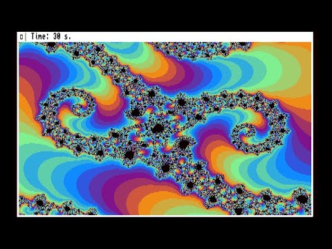 Amiga - Mandelbrot - written in AmigaBASIC - compiled with Cursor BASIC Compiler
