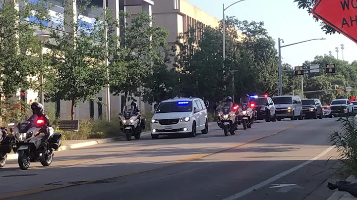 Austin police hold procession for officer Andy Tra...