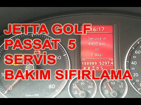 Video: 2007 VW Golf'te servis ışığını nasıl sıfırlarsınız?