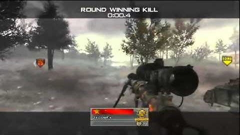 MW2 - Insane Game Winning Kill No Scope Across Wasteland!