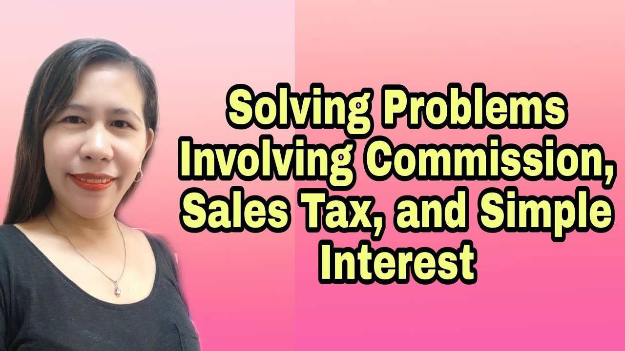 problem solving involving commission