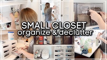 SMALL SPACE EXTREME DECLUTTER & ORGANIZE WITH ME 2023 /  KONMARI CLEANING DECLUTTERING & ORGANIZING
