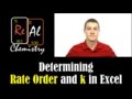 Finding rate constants and order with excel 2013 - Real Chemistry