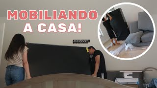 O SOFÁ CERTO CHEGOU E INSTALAMOS A TV NO QUARTO!