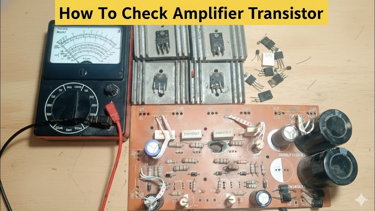 How To Check Amplifier All D1047 D2498 D313 A614 A1015  Short Transistor 