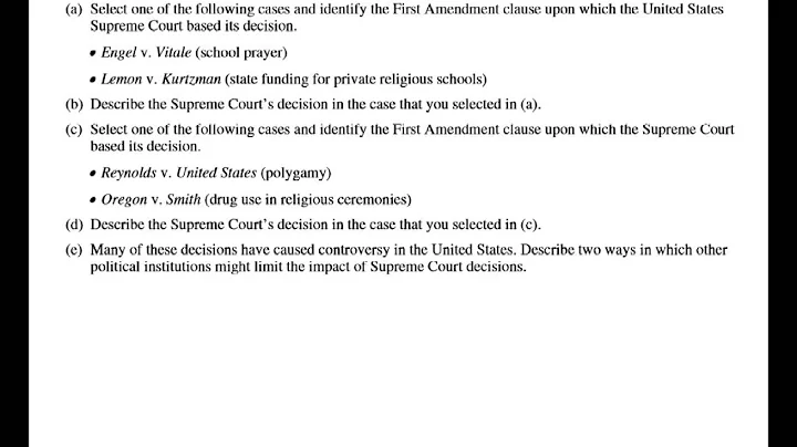 AP Government Review Civil Liberties and Civil Rights