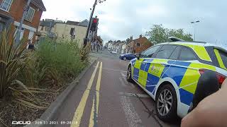 EA70VTT Police Car, ASL/Bike Box infringement, Essex Police result; Course or Conditional Offer
