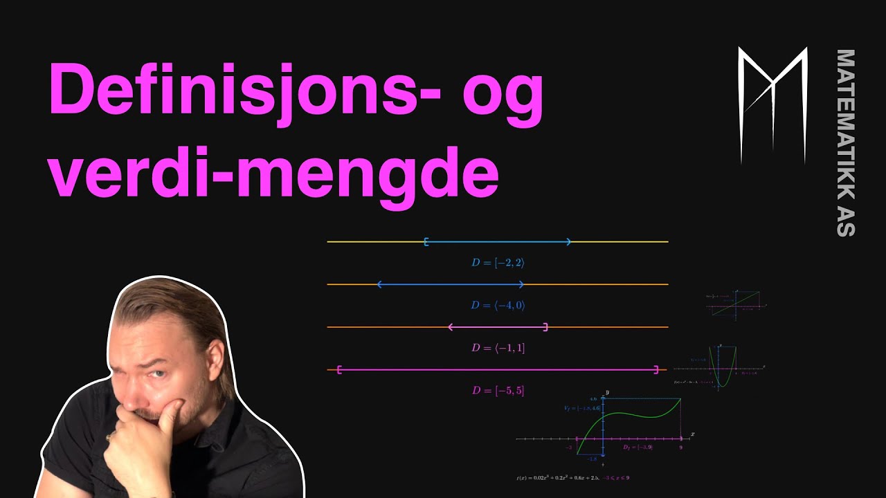 Definisjons- og verdi-mengde